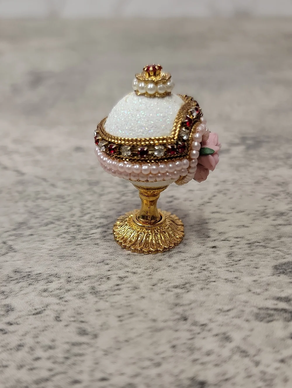 Vintage Quail Egg Trinket Box